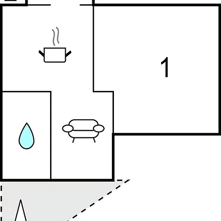 One-bedroom In Apartman *